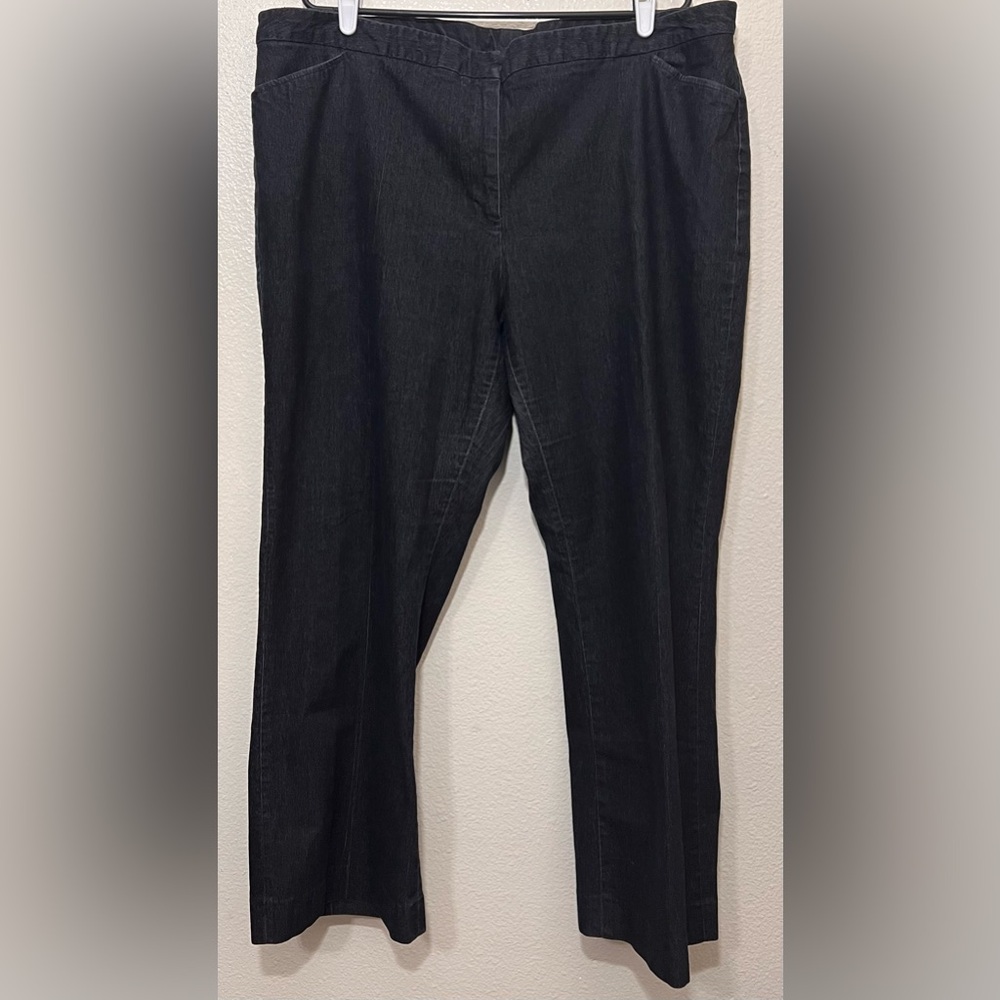 Worthington Woman Wide Leg Jean Trouser 24W Blue